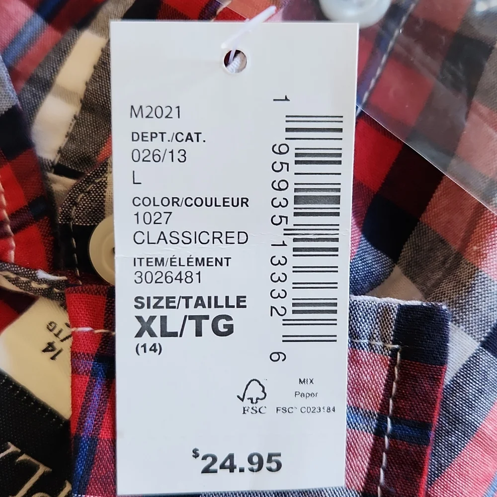 Children's Place Plaid Full sleeves shirt Size XL